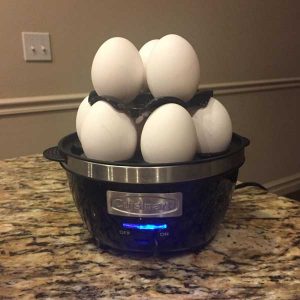 10 œufs durs dans le cuiseur à œufs CEC10E