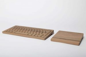 clavier en bois orée 2 bluetooth
