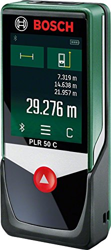 Télémètre laser UniversalDistance 50 de Bosch (mesure précise de la  distance jusqu'à 50 mètres, fonctions de mesure, fonction mémoire)
