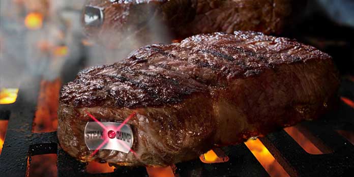 Le thermomètre à viande Steak Champ sonde sans fil et en couleurs