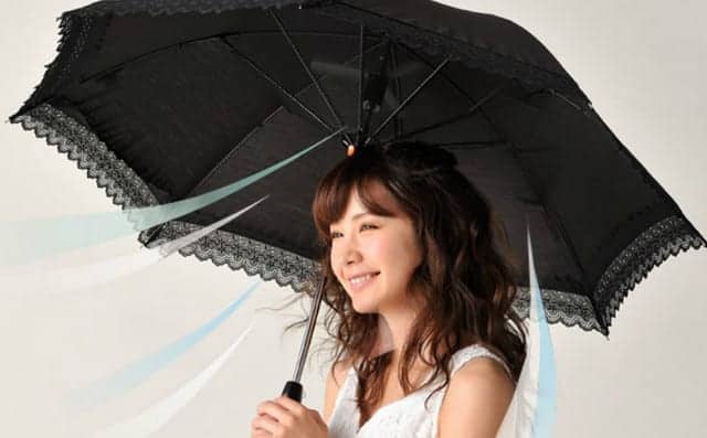 ombrelle anti-uv rurudo avec rafraîchisseur d'air