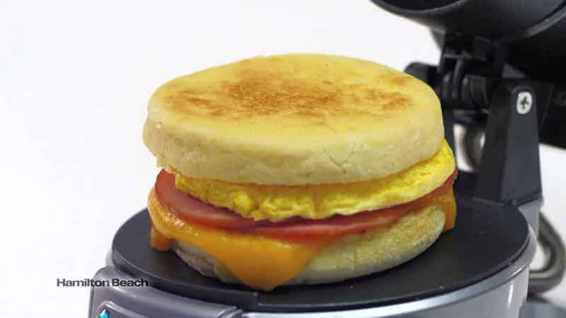 bacon egg muffin maison comme au mc morning Hamilton Beach Sandwich Maker
