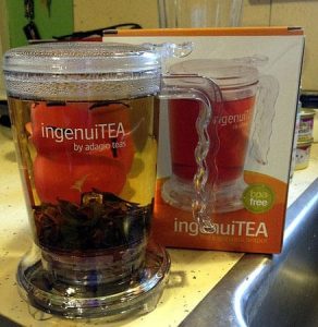 théière transparente avec filtre intégré infuseur pour thé en vrac IngenuiTea