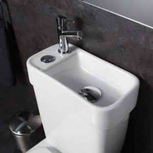 wc lavabo intégré petit lave mains pour toilettes Planetebain