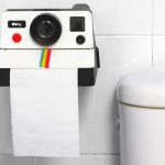 Dérouleur papier WC Polaroid Polaroll : Souriez, le petit oiseau va sortir