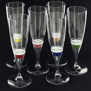 flûte à champagne lumineuse et originale pour cocktail fluo design