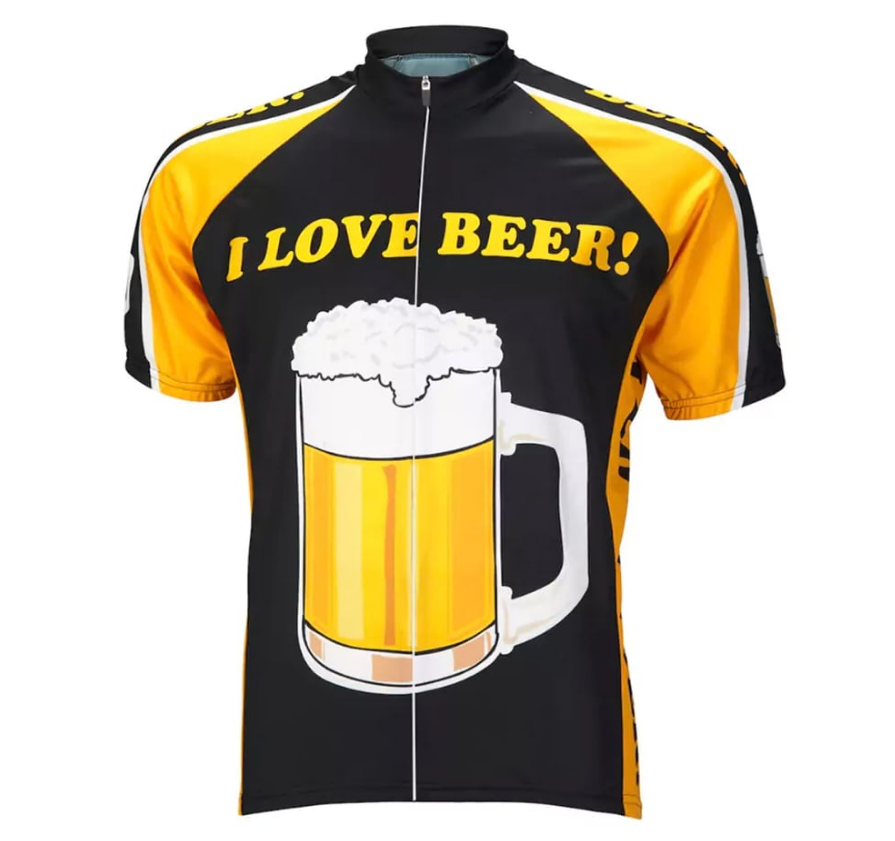 maillot cyclisme humouristique bière
